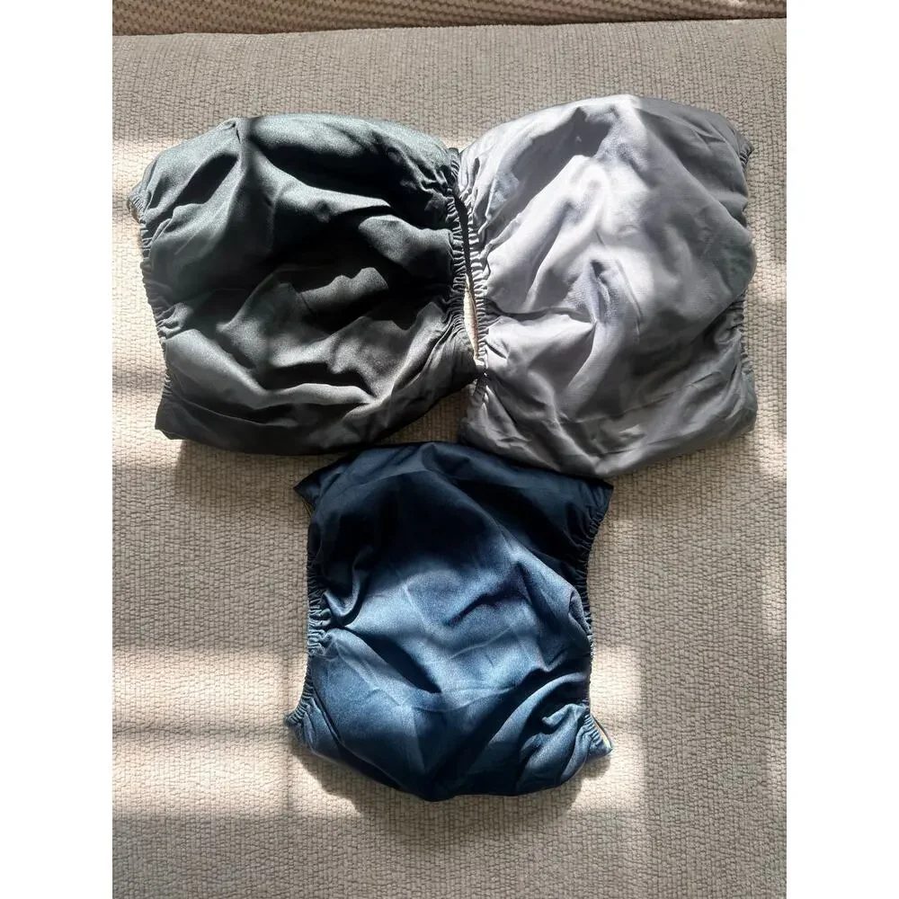 Washable Dog Diapers Male Large Belly Bands Reusable 3 Pack -Blue,Black and Navy